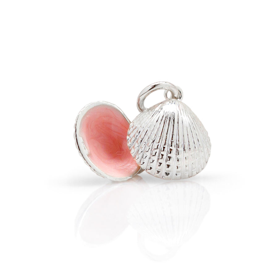 Clam Shell Charm with Bermuda Pearl